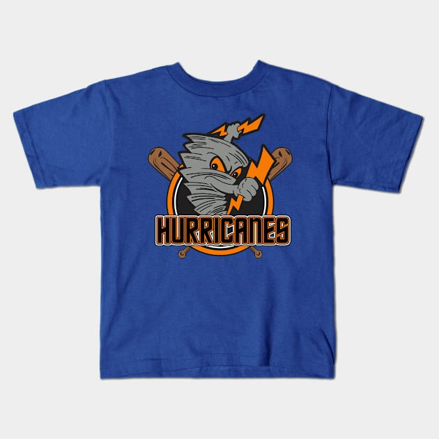 Hurricanes Baseball Kids T-Shirt by DavesTees